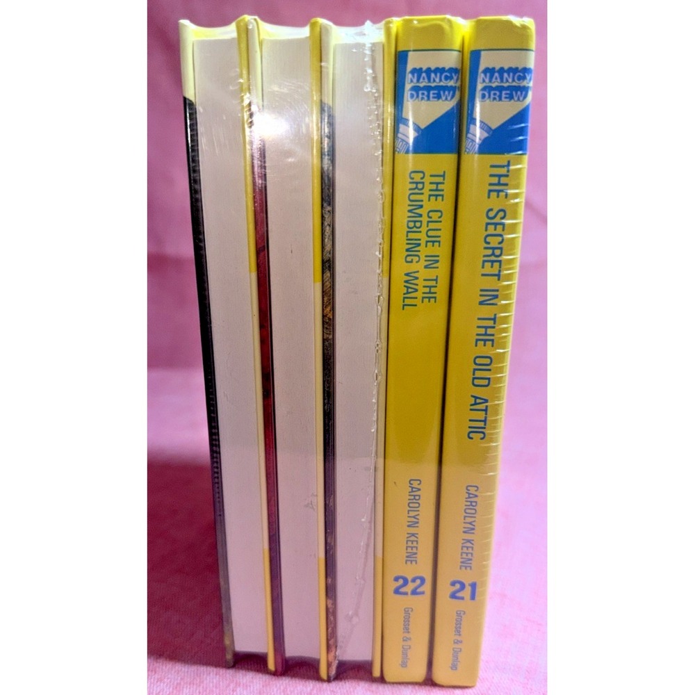 NEW Sealed Vintage Nancy Drew Books Set 21-25 Grosset & Dunlap Hardcover Lot